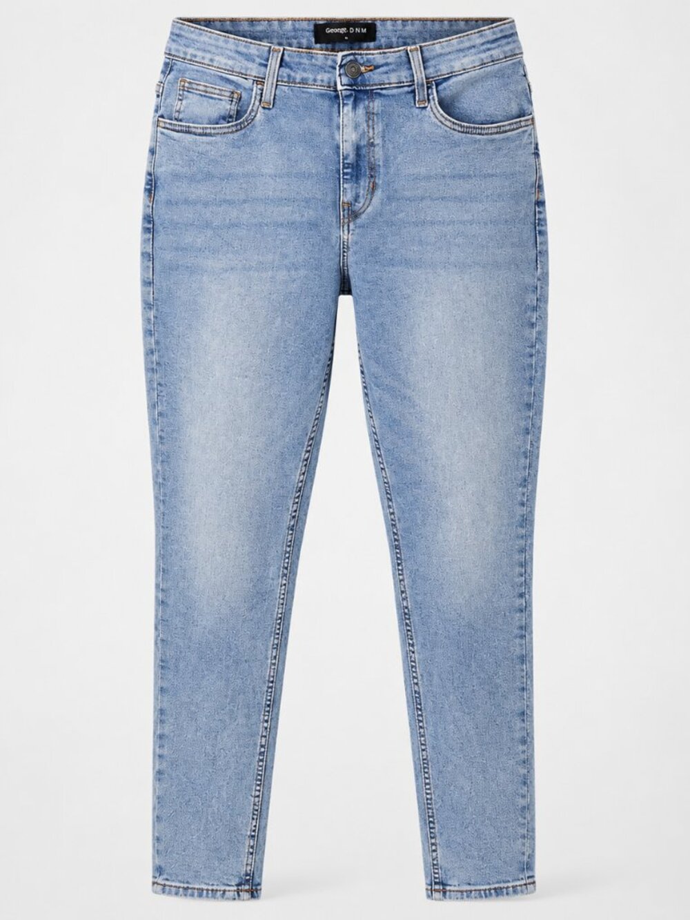 George DNM Women's Light Wash Blue Jeans Mid Rise Size 14